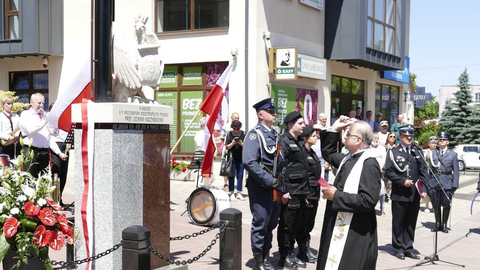 Lubelskie. Święcenie pomnika Lecha Kaczyńskiego