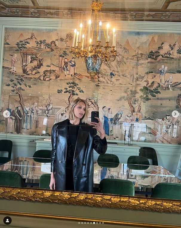 Anja Rubik na Paris Fashion Week