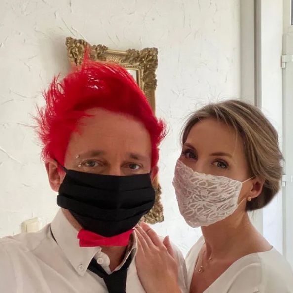 Michał i Pola Wiśniewscy w dniu ślubu 