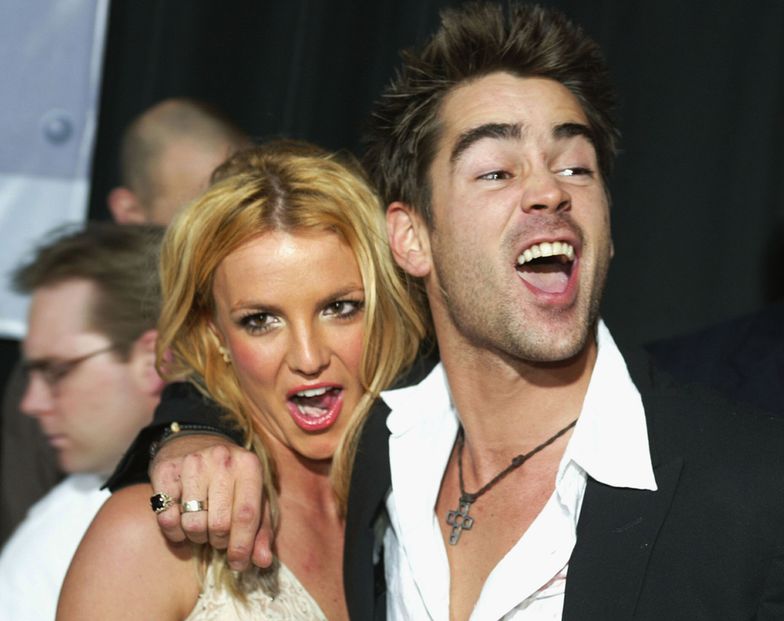 40. urodziny Colina Farrella (2003, z Britney Spears)
