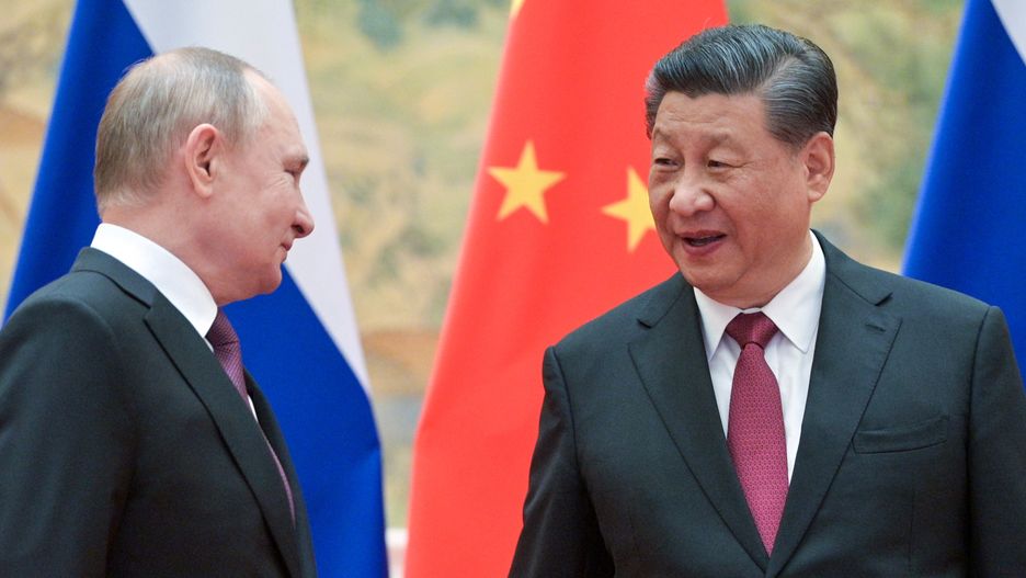 BEIJING, CHINA - FEBRUARY 4, 2022: Russia's President Vladimir Putin (L) and his Chinese counterpart Xi Jinping pose during a meeting at the Diaoyutai State Guesthouse. Alexei Druzhinin/Russian Presidential Press and Information Office/TASS (Photo by Alexei Druzhinin\TASS via Getty Images)