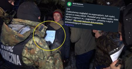 Akcja przy granicy. Migranci bez dokumentów? Reporter WP wskazuje na nagranie