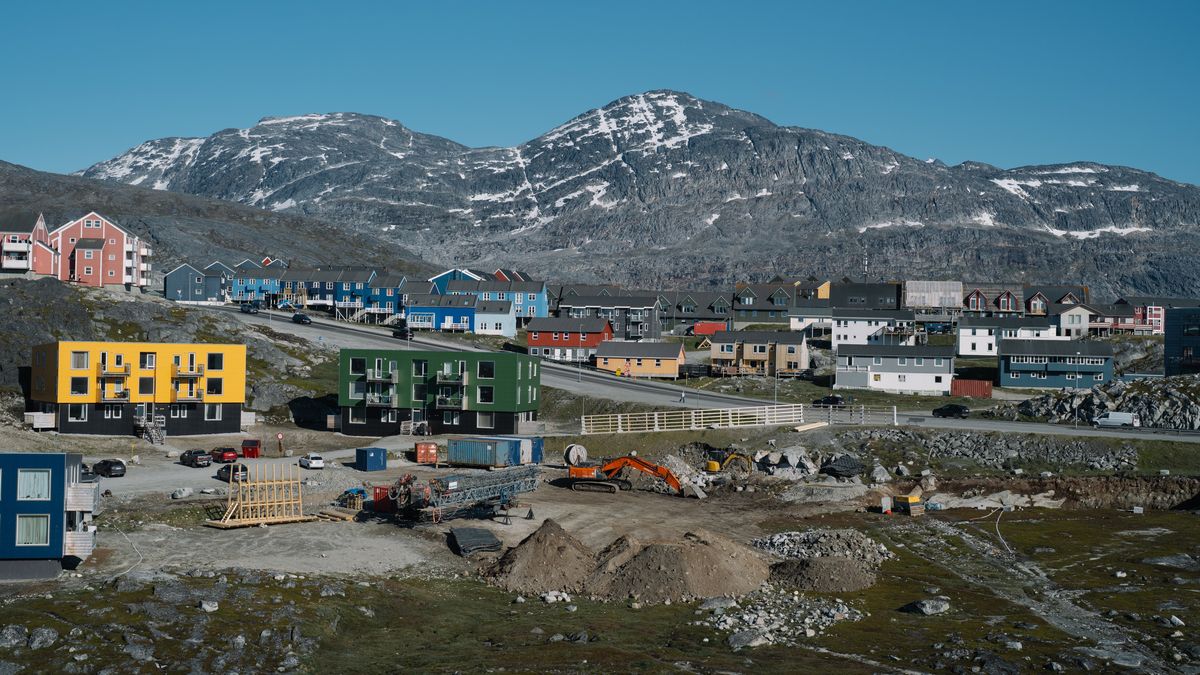 Buildings on a mountainside in Nuuk, Greenland, on Wednesday, June 24, 2026. Senior officials from Denmark, Greenland and the US have been meeting since January in an effort to address a diplomatic dispute over the Arctic territory following repeated calls by President Donald Trump to acquire the island.  Photographer: Juliette Pavy/Bloomberg via Getty Images