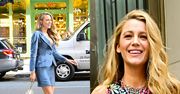 Blake Lively CZARUJE w Nowym Jorku w aż dwóch stylizacjach: komplet z GŁĘBOKIM dekoltem i kwiecista sukienka. Ikona mody? (ZDJĘCIA)