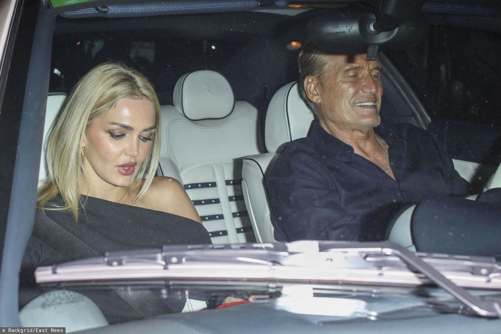 Dolph Lundgren z żoną w drodze do restauracji