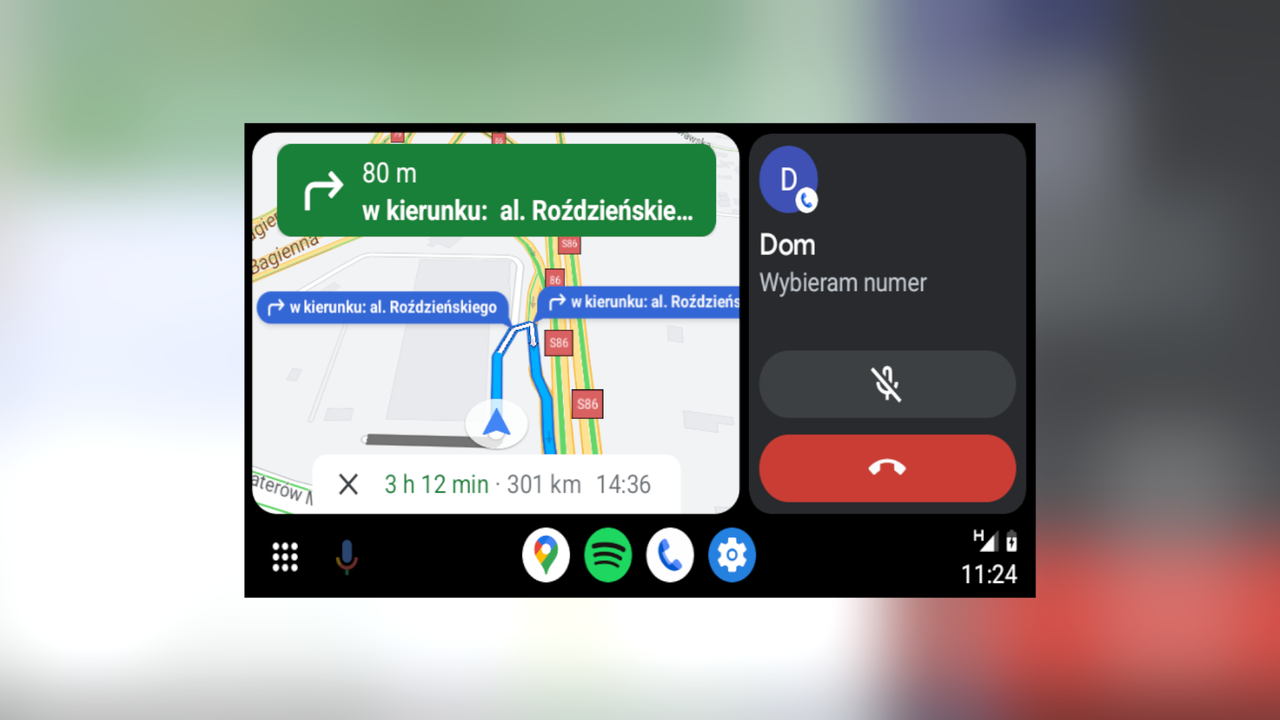 Android Auto i interfejs Coolwalk