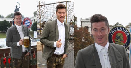 Lewandowski świętuje Oktoberfest. Tym razem bez Ani (ZDJĘCIA)