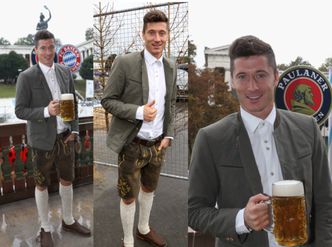 Lewandowski świętuje Oktoberfest. Tym razem bez Ani (ZDJĘCIA)