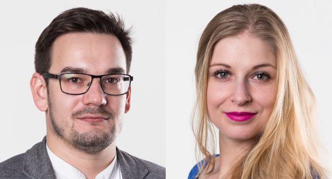 Łukasz Gwiazda i Patrycja Dewor w dziale strategii BBDO Warszawa
