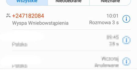 Uwaga na nieodebrane połączenia z Wyspy Wniebowstąpienia. Nie oddzwaniaj!