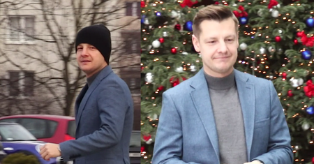 Mroczek wstydzi się założyć czapkę przed paparazzi