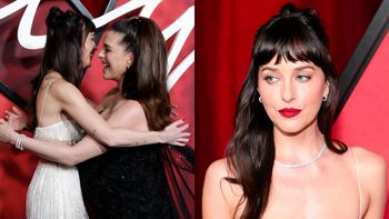Dakota Johnson WŚCIEKŁA SIĘ na Anne Hathaway (?) na ściance, chwilę po wspólnych przytulasach: "W takim razie ja już pójdę"