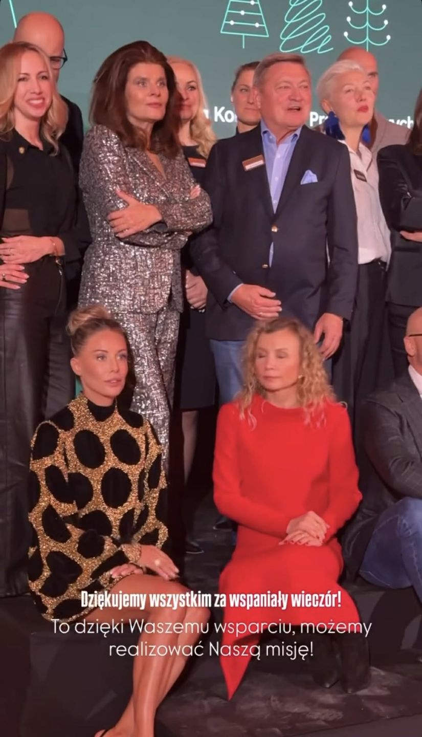Małgorzata Rozenek bawi się na przyjęciu Omeny Mensah