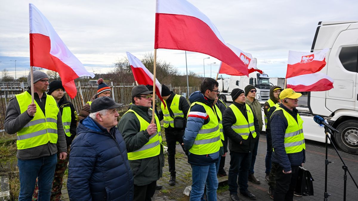 Protest rolników w Kołbaskowie