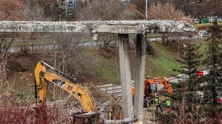 Gdańsk: Kolejny etap rozbiórki kładki. Nocne utrudnienia