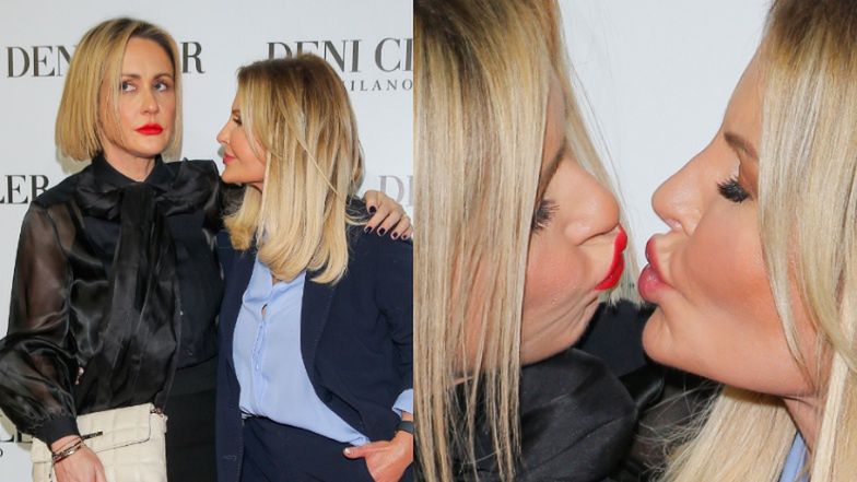 Joanna Racewicz i Małgorzata Ohme w akcji. Obsypywały się POCAŁUNKAMI pokazie Deni Cler (ZDJĘCIA)