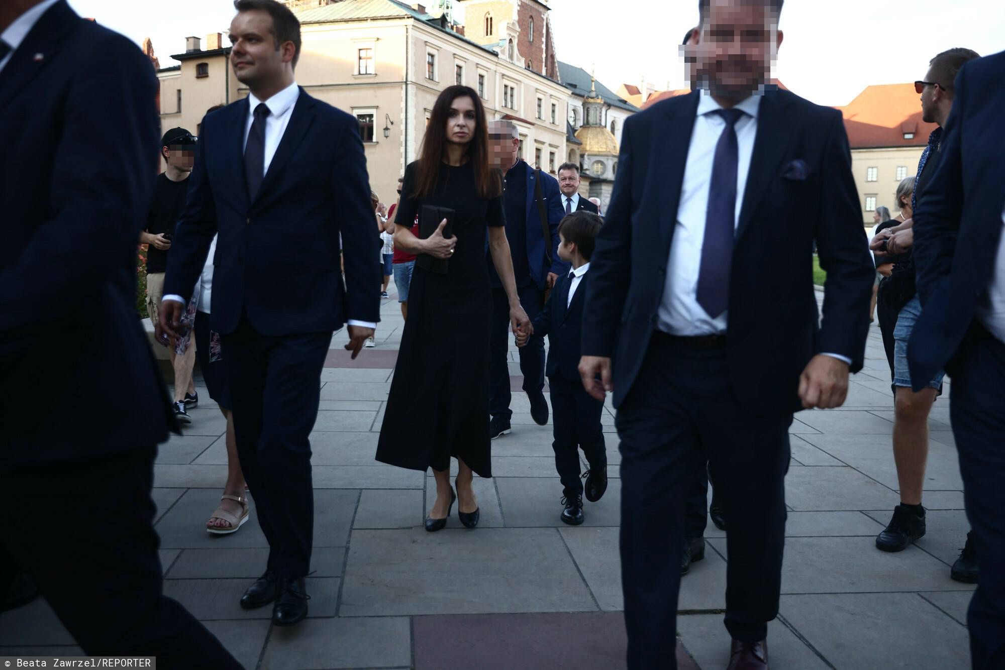 Marta Kaczyńska z synem