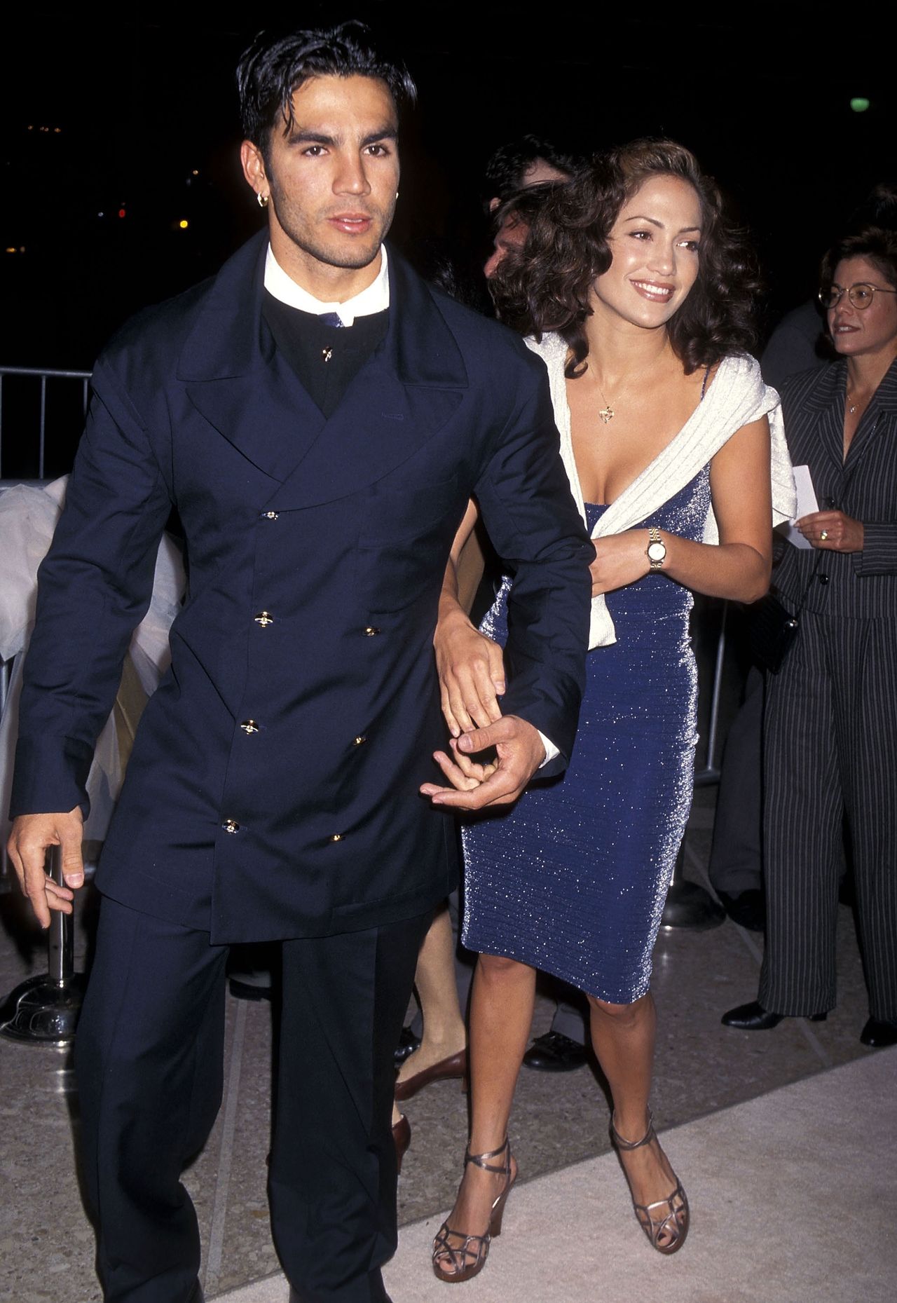 Jennifer Lopez i jej mąż Ojani Noa, rok 1997.
