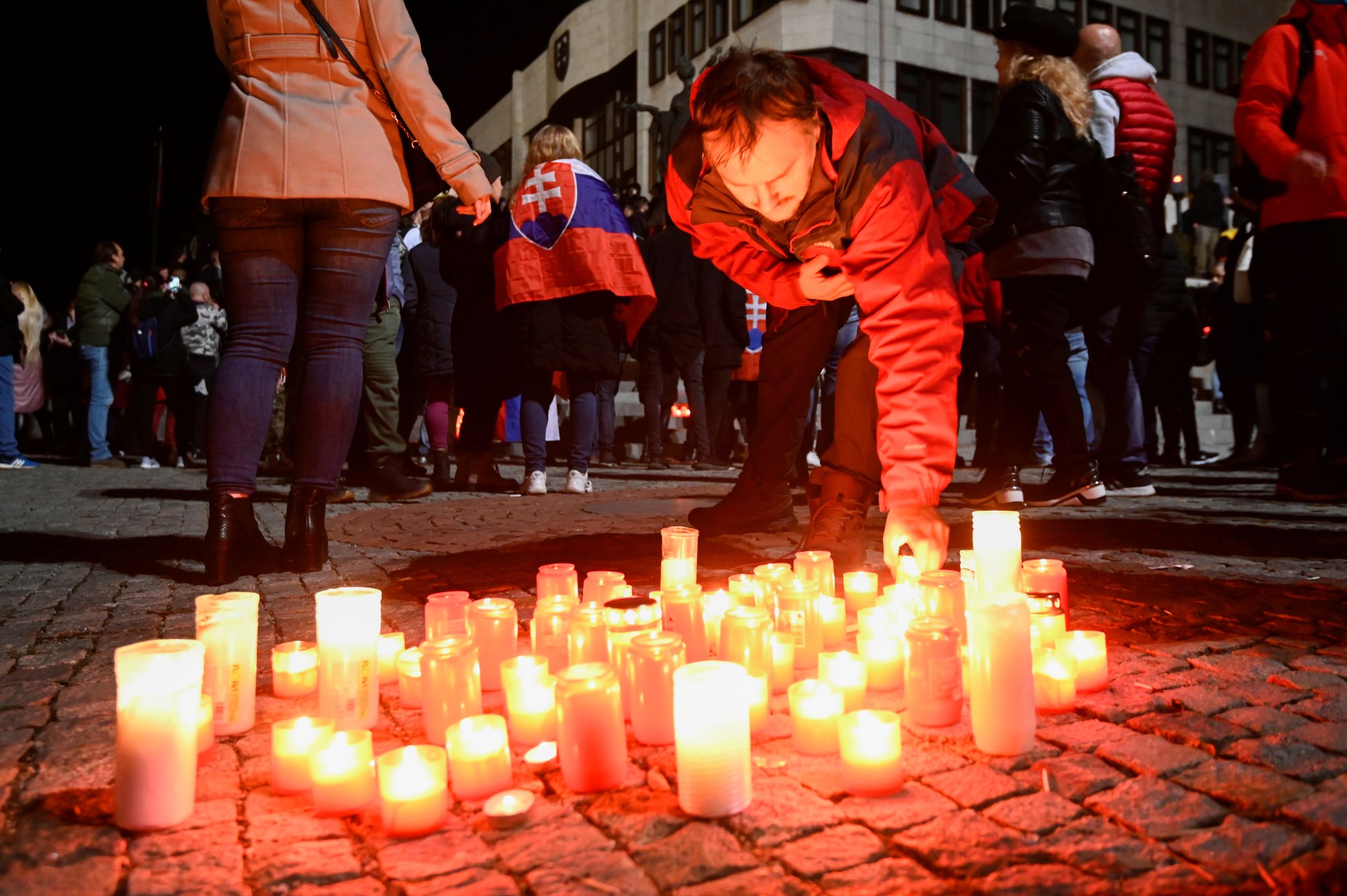 Zdjęcie dnia: protest w Bratysławie. Nie każdy popiera restrykcje w związku z COVID-19 1
