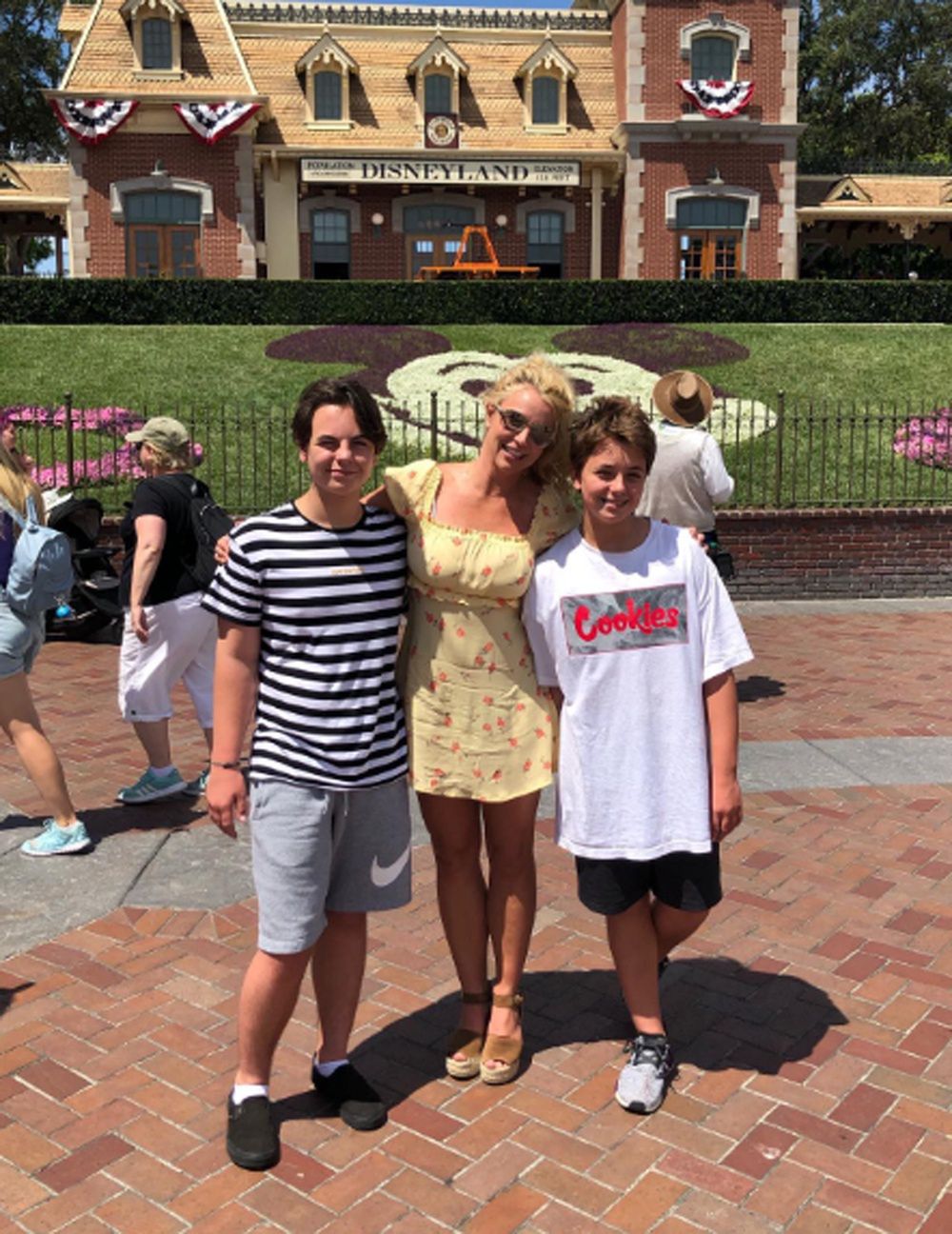 Britney Spears z synami w 2019 roku