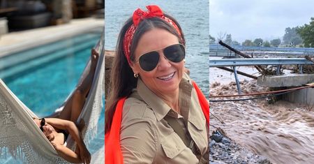 Kinga Rusin w bikini wyleguje się na hamaku i opowiada o "dantejskich scenach" na Rodos: "ARMAGEDON" (FOTO)