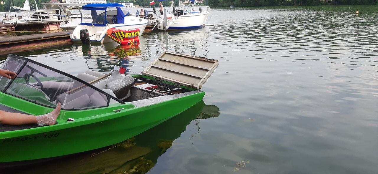 Ciszę przerwał huk. Eksplozja na jeziorze Lubiąż