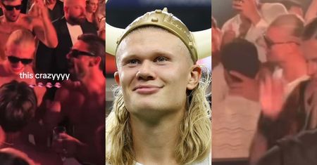 Erling Haaland BEZ KOSZULKI baluje na Ibizie z... Michele Morrone (WIDEO)