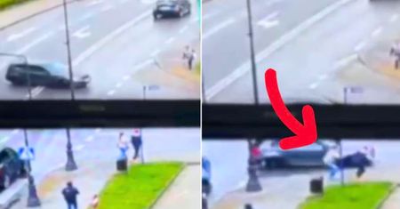 Wjechał bmw w przechodniów. Wszystko nagrała kamera