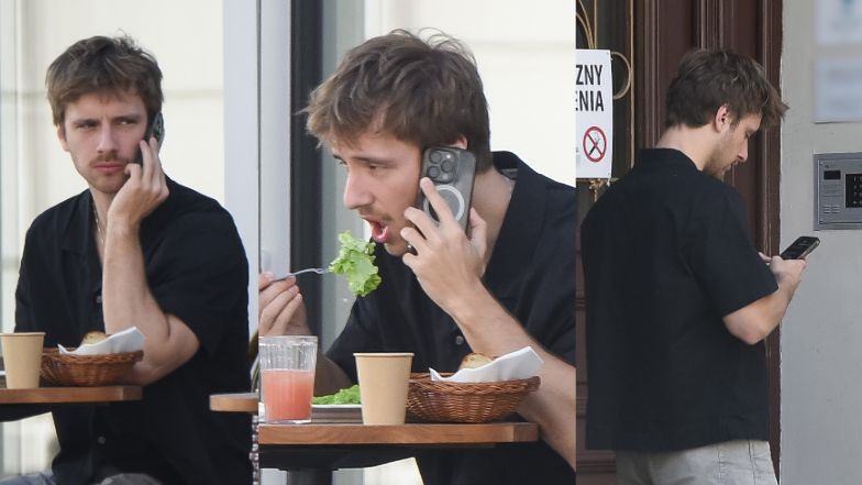 Maciej Musiał wcina sałatę za prawie 30 złotych i wchodzi do luksusowej kamienicy