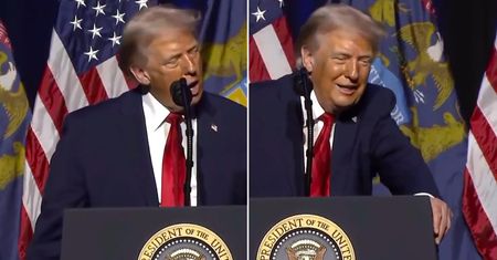 Trump zakpił z Bidena. Zaczął udawać kaszel