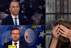 Dziennikarka TVN24 załamała się w studiu. Wszystko przez odpowiedź polityka