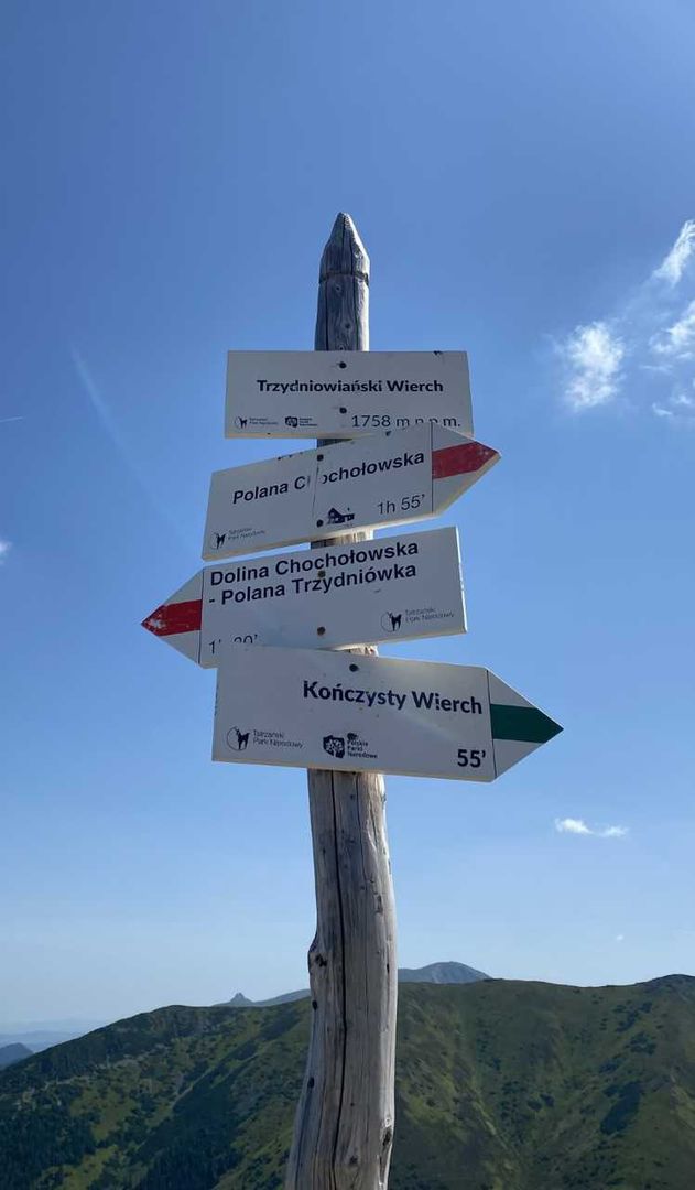 Trzydniowiański Wierch 1748 m n.p.m.