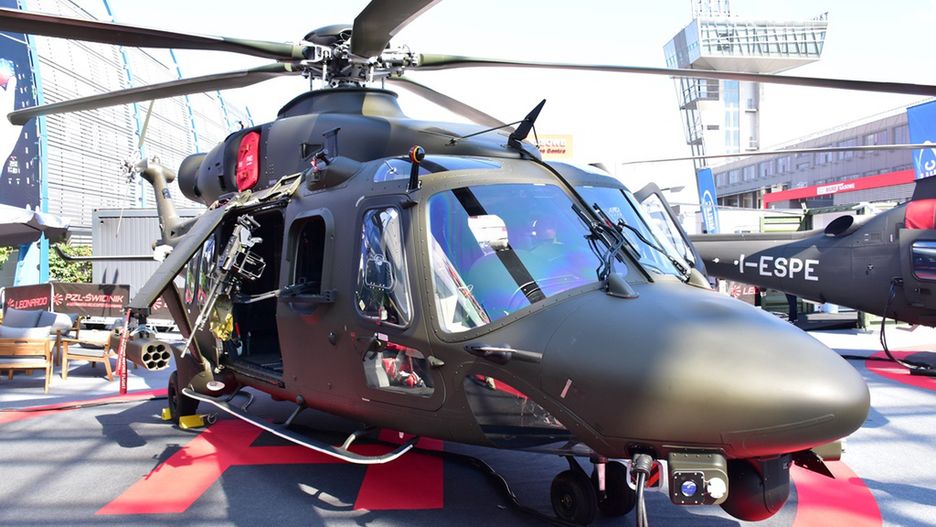AW149 prezentowany na targach MSPO w Kielcach