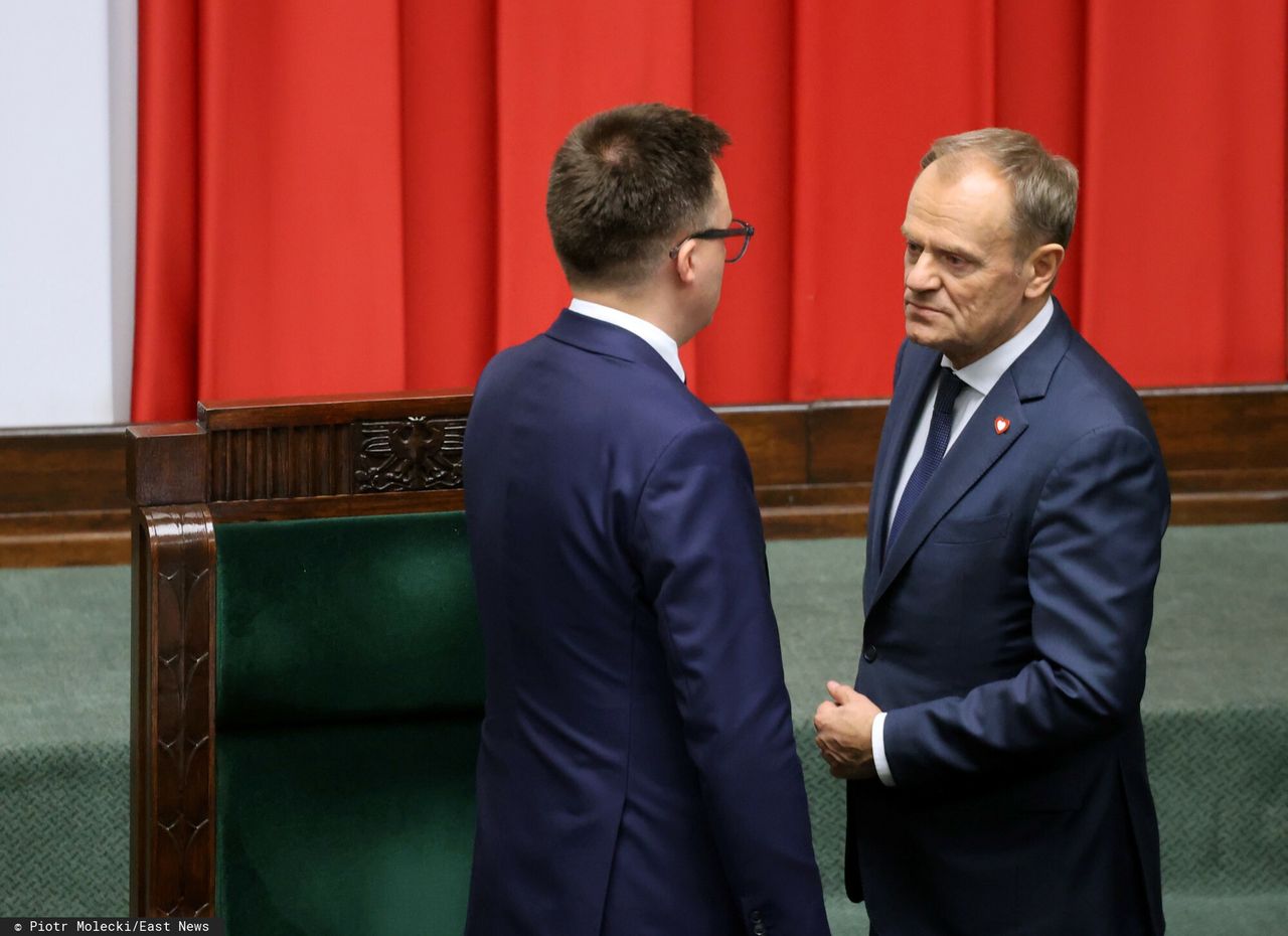 Szymon Hołownia i Donald Tusk