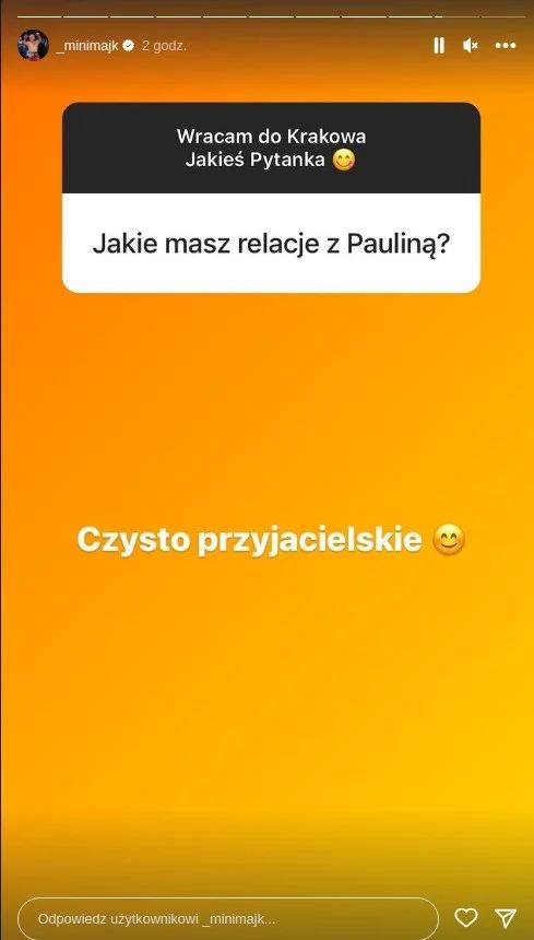 Mini Majk odpowiedział na pytanie o relacje z Pauliną