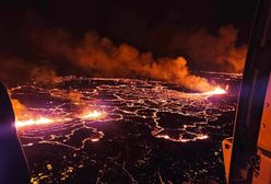 Ogromna erupcja na Islandii. Sznur turystów po horyzont. Nie słuchają służb
