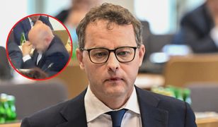 Kamera uchwyciła zachowanie posła Goska. Romanowski nie wytrzymał