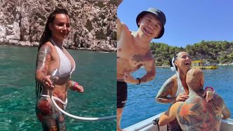 Kamila Wybrańczyk W BIKINI szaleje na jachcie z Arturem Szpilką. Towarzyszy im... Mini Majk. Fajna ekipa?