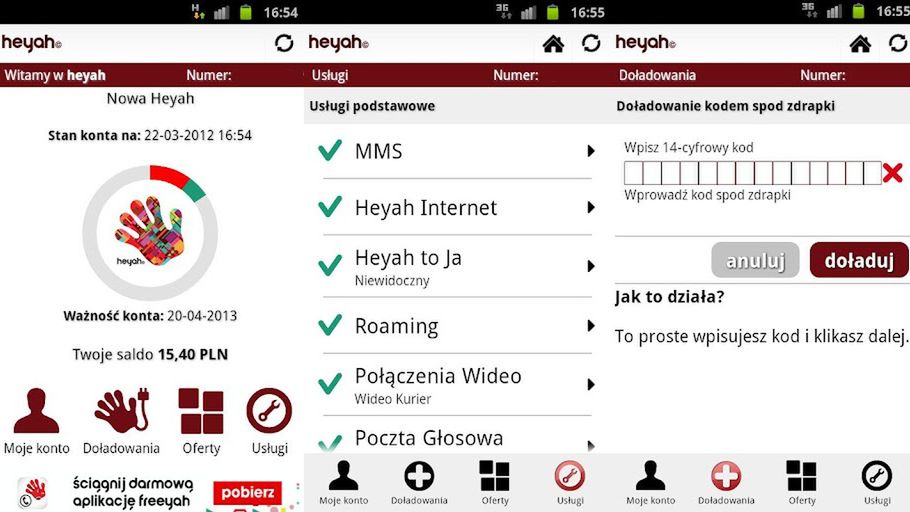 Heyah Konto na Androida - darmowe i użyteczne 1