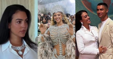 Georgina Rodriguez w dniu skromnego ślubu miała na sobie biżuterię za 50 milionów dolarów. Taki sam naszyjnik nosiła Beyoncé