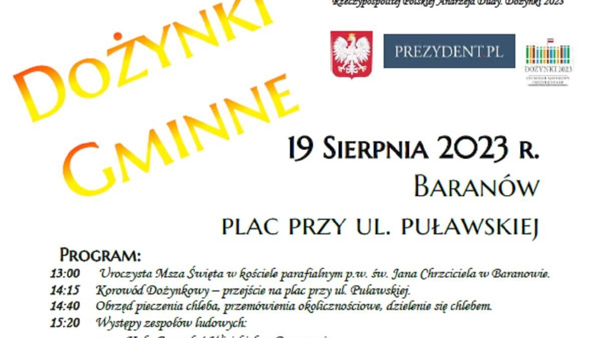 Dożynki w Baranowie 2023