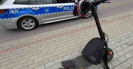 Przasnysz: Mogło dojść do tragedii. 15-latek pędził hulajnogą elektryczną z prędkością 61 km/h