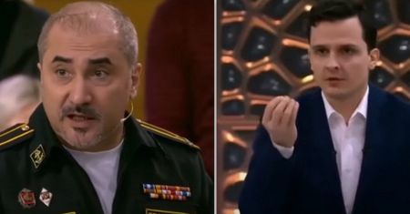 Draka w rosyjskiej tv! Wojskowy starł się z prowadzącym. "Co ty robisz?" [VIDEO]