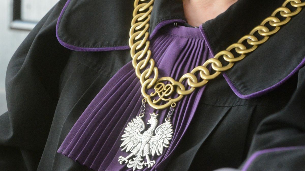 Sędzia w trakcie rozprawy sądowej