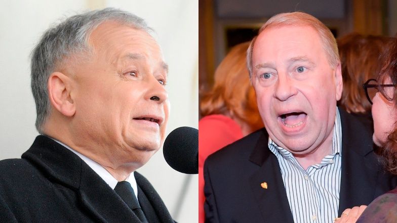 Jarosław Kaczyński żartuje sobie z Jerzego Stuhra