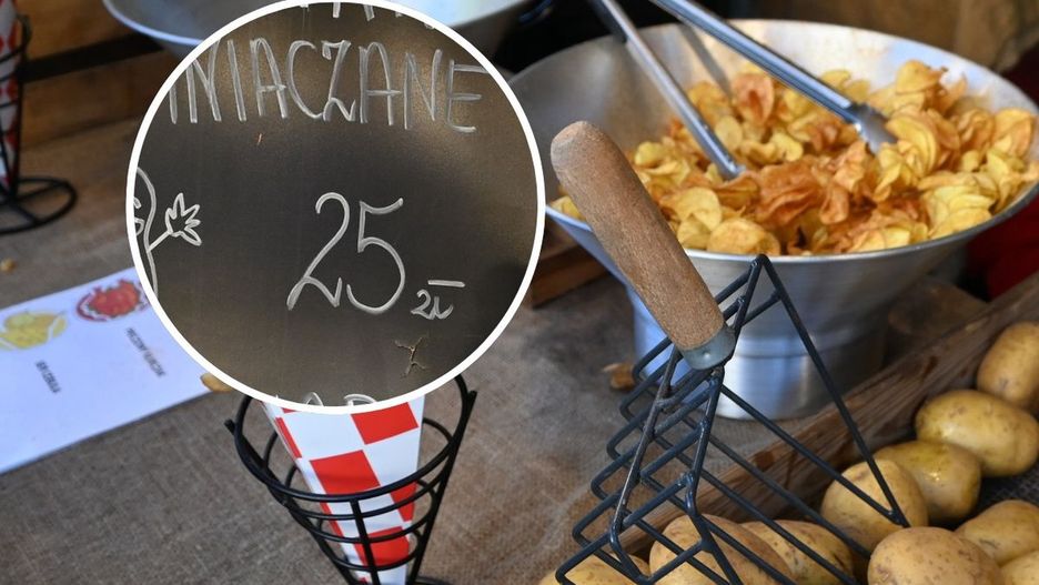 Ziemniaczane sprężynki - cena za porcję na Winobraniu 2025
