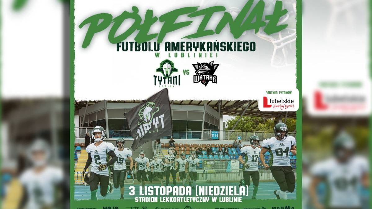 grafika PÓŁFINAŁ FUTBOLU AMERYKAŃSKIEGO W LUBLINIE