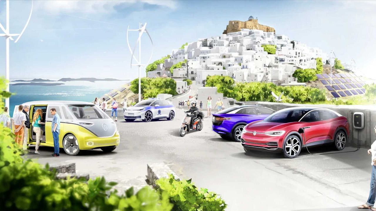 Grecka Astypalea będzie zieloną wyspą Volkswagena. Niemcy dostarczą 1000 pojazdów