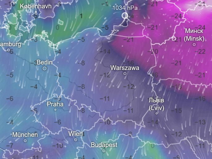 Pogoda w poniedziałek