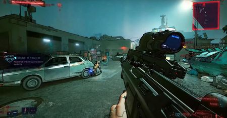 Cyberpunk 2077 zamieniony w Borderlandsy. Spektakularny mod do gry